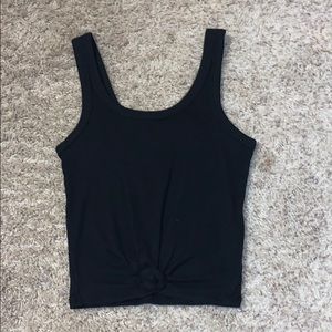Hollister Knotted Front Cropped Tank Top